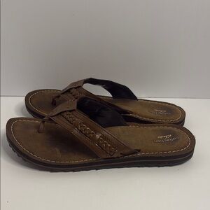Clarks Brown Braided Sandals